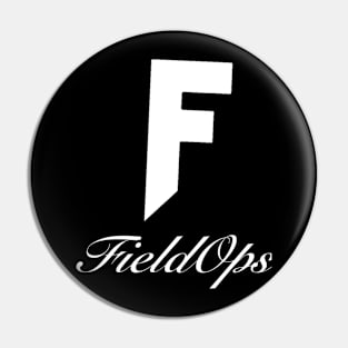 FieldOps Logo + Signature (White) Pin