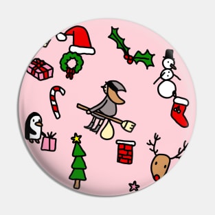 pink christmas befana xmas witch Pin