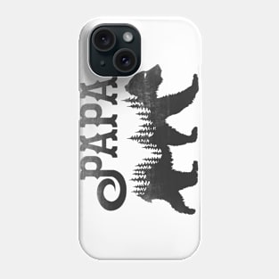 Papa Bear (Black) Phone Case