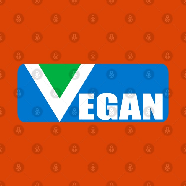 Vegan word and the official Vegan Flag by RiverPhildon