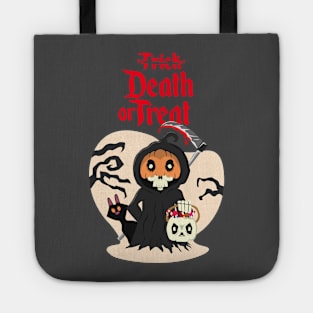 Hi, Death or treat on Halloween Tote