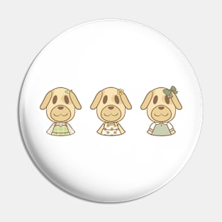 Cutie Gold Dog Pin