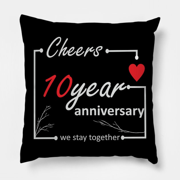 10 Year Anniversary (L) Pillow by ezhar.v.b