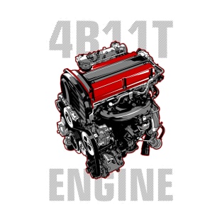 4B11T Engine Mitsubishi Lancer Evo X T-Shirt