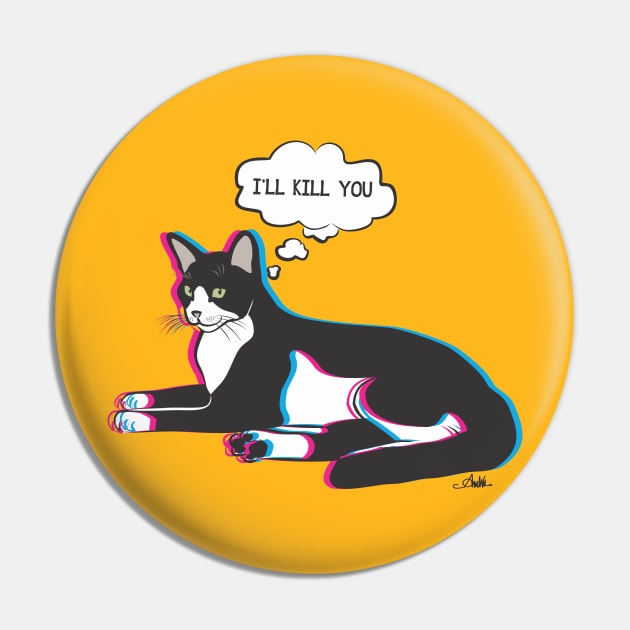 Bad cat Pin by atizadorgris