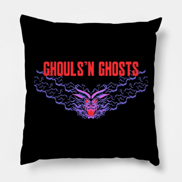 Mod.4 Arcade Ghouls 'n Ghosts Video Game Pillow by parashop