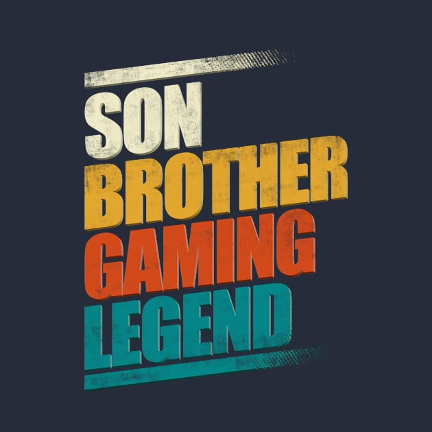 Son Brother Gaming Legend Gamer Gift by CreativeSalek