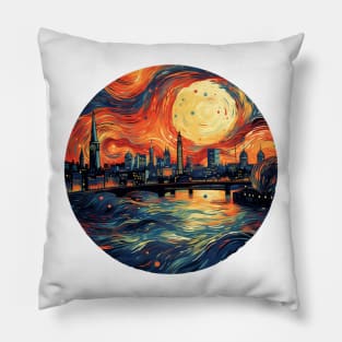 London Painting Design Pillow