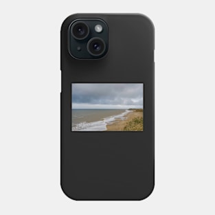 A view over Happisburgh beach from the cliffs Phone Case