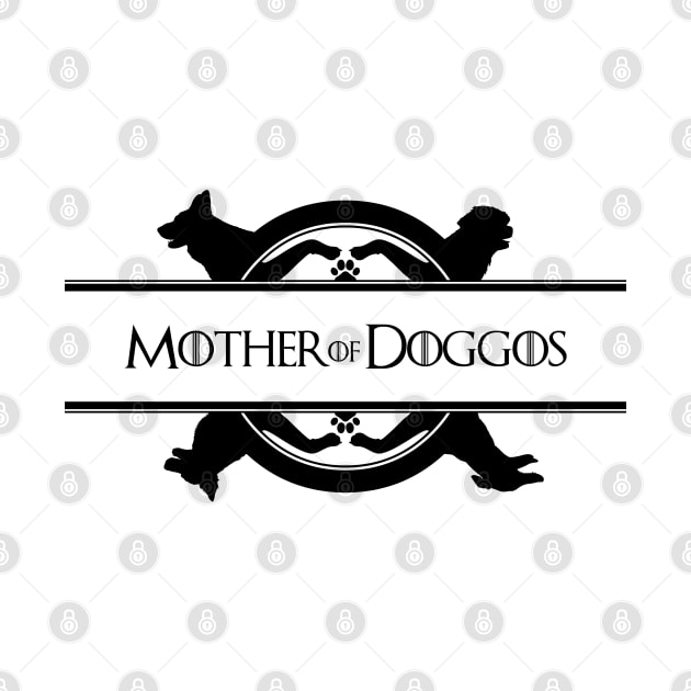 Mother of Doggos (black print) by curiousQ