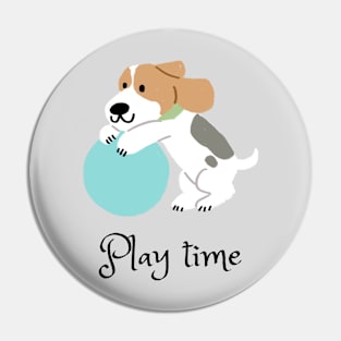 Play Time Dog Pin