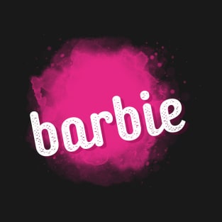 Barbie x Oppenheimer Logo Pink And White T-Shirt