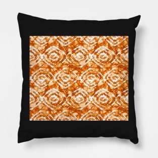 Shibori (orange) Pillow