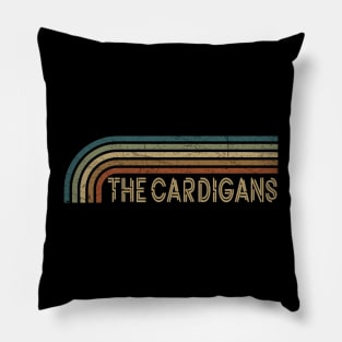 The Cardigans Retro Stripes Pillow