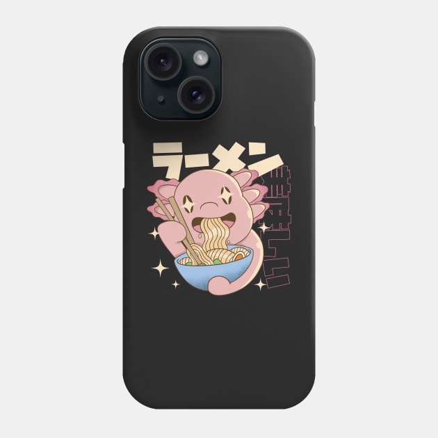 Plush Axolotl Ramen Shirt Kawaii Stuff Japanese Ramen Bowl Phone Case by Shadowbyte91