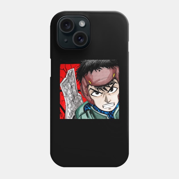 yu ominae the warrior spriggan in anime ecopop Phone Case by jorge_lebeau