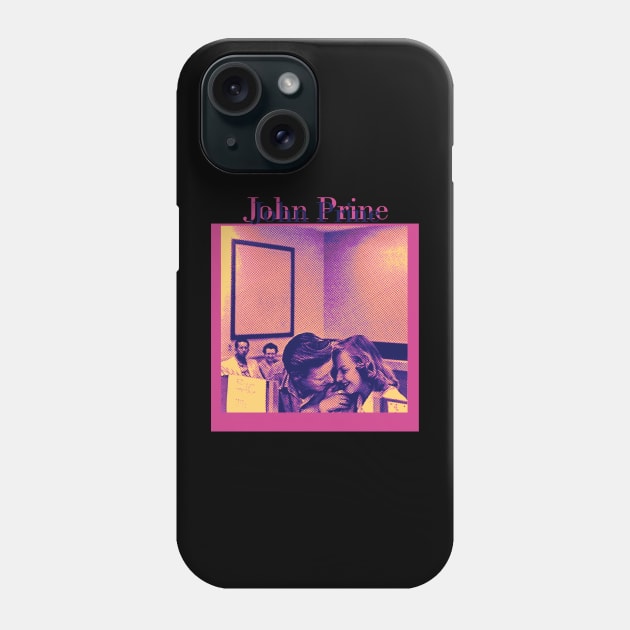 John Prine Duotone - Kiss Her Phone Case by Hirasaki Store