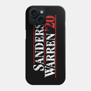 Sanders Warren 2020 Vintage Designs. Bernie Sanders and Elizabeth Warren on the one ticket Phone Case