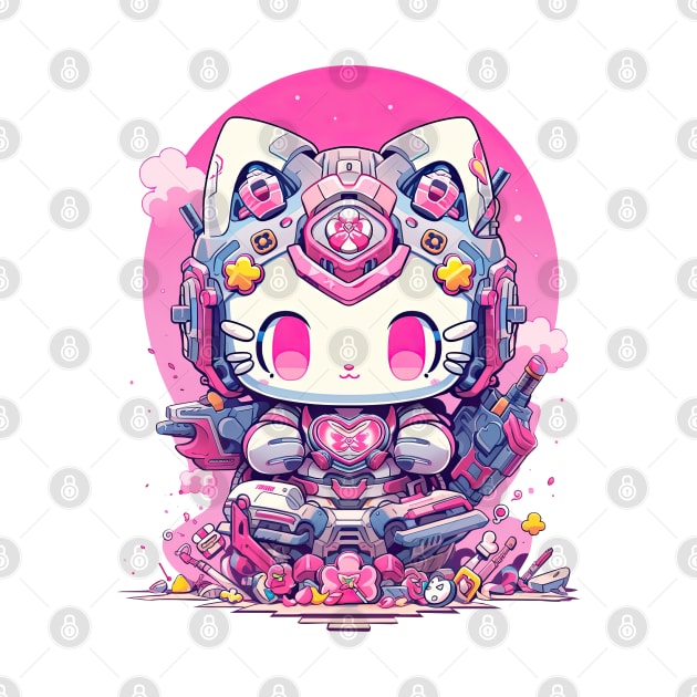 SAMURAI KITTY - SUPER FLOWER TANK | Mecha Neko Army | PROUD OTAKU by PROUD OTAKU