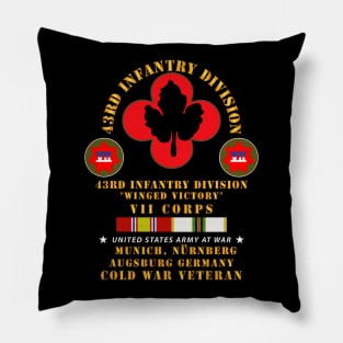 43rd Infantry Division -  Munich, Nürnberg Augsburg Germany  w COLD SVC Pillow