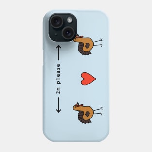 Keep Your Turkeys 2m Apart at Thanksgiving Phone Case