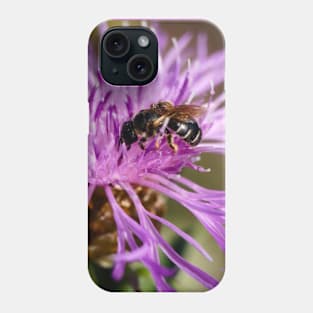 Bee Harvests Purple Flower Phone Case