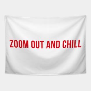 Zoom Out And Chill - Crypto Design Tapestry