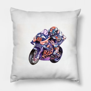 Ballpoint Sketching MotoGP Team No 55 Pillow