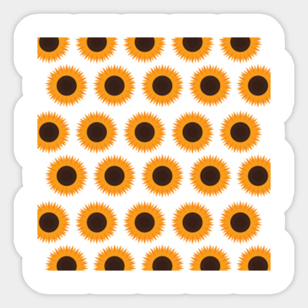 White Sunflower Gift Ideas Cute Yellow Sunflowers Gifts Theme Design White Sunflower Sticker Teepublic