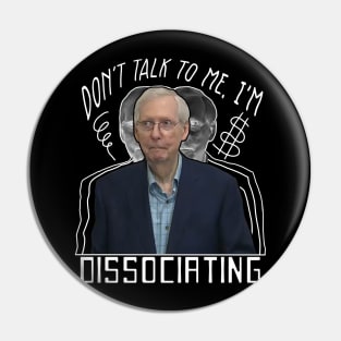 Mitch the Dissociation Turtle (Dark Variant) Pin