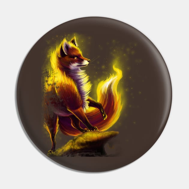 Fox Fire Pin by Unicornarama