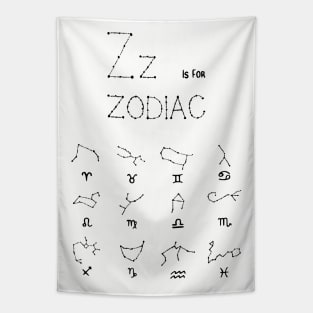 Punk Witch Zodiac Shirt Tapestry