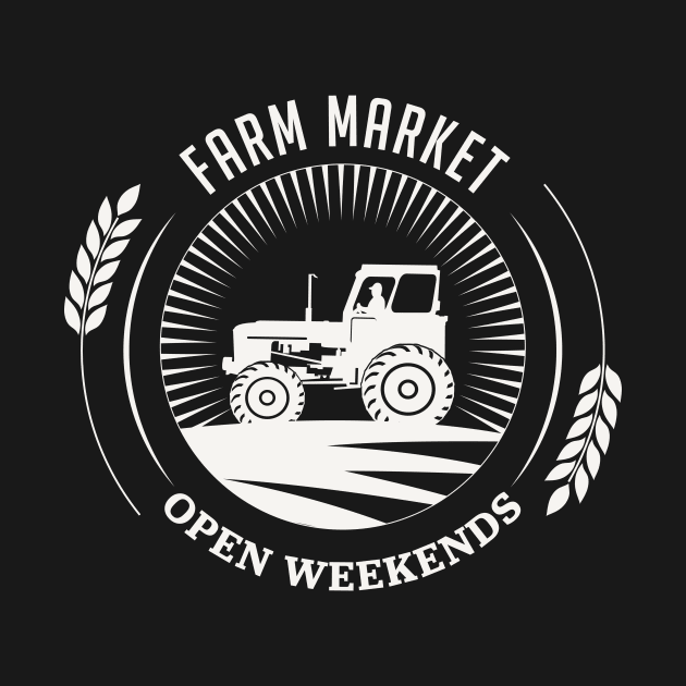 Farm Market Tractor Shirt by SWON Design