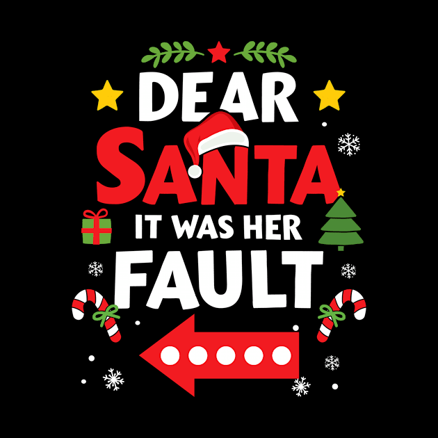 Santa it was her fault matching christmas brother and sister by Designzz