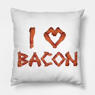 I Love Bacon Pillow