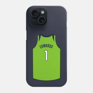 Anthony Edwards Minnesota Jersey Qiangy Phone Case