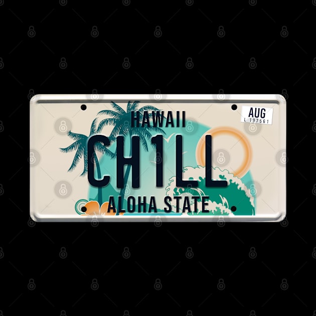 Chill word on license plate by SerenityByAlex