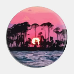 Lovely Sunset Arts Pin