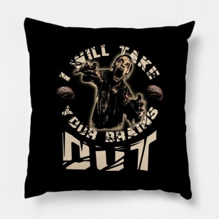 Brain-Eating Zombie - Halloween Zombie Pillow