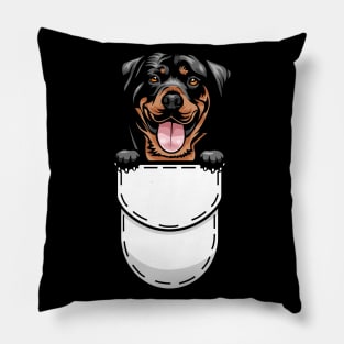 Rottweiler Pocket Dog Pillow