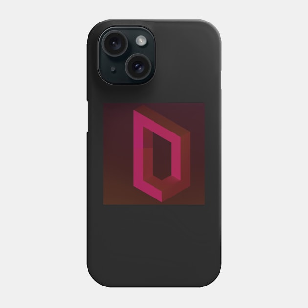 Impossible geometry in ruby Phone Case by oscargml