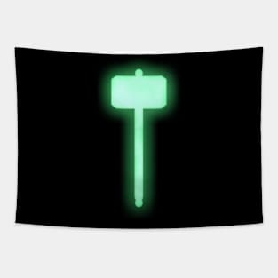 Spiritual Weapon (Green Hammer) Tapestry