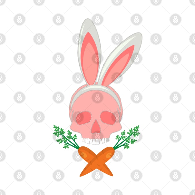 Skull with Bunny Ears by Nuletto