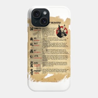 The Seven Virtues of Bushido V Phone Case