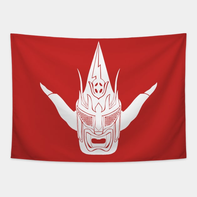 Jushin Liger Mask (white) Tapestry by BludBros