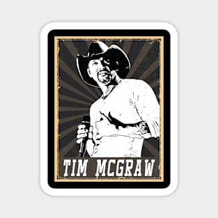 80s Style Tim McGraw Magnet