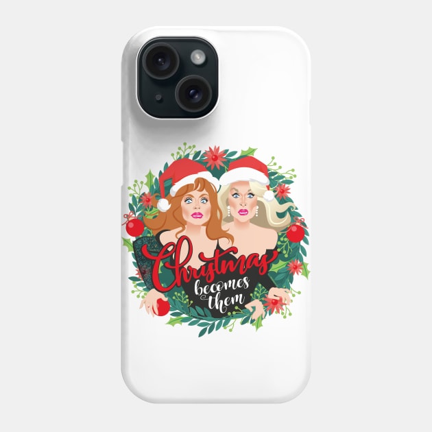 Christmas becomes them Phone Case by AlejandroMogolloArt