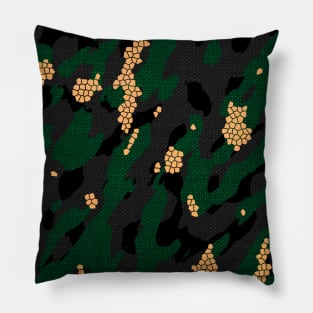 Camouflage - Green Grey Pillow