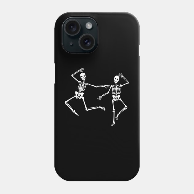 Halloween Dancing Skeletons Phone Case by uncommontee