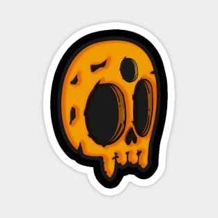 skull yellow Magnet